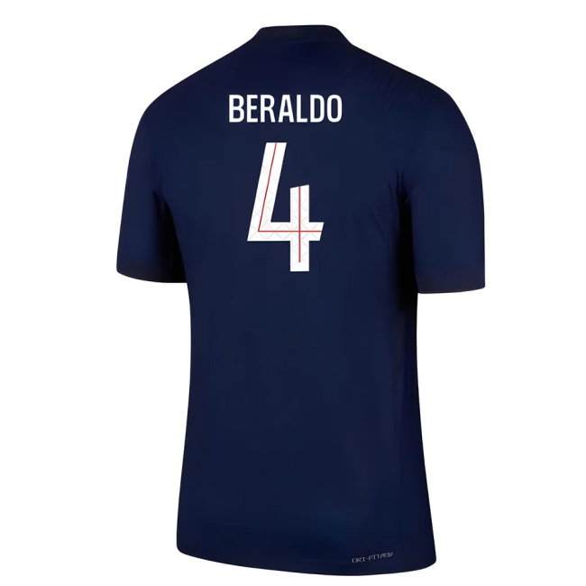 2025-2026 PSG Home Dri-Fit ADV Authentic Shirt (Beraldo 4)-SoccerKits Hub | Buy Soccer Jerseys Online