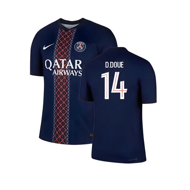 2025-2026 PSG Home Dri-Fit ADV Authentic Shirt (D.Doue 14)-SoccerKits Hub | Buy Soccer Jerseys Online