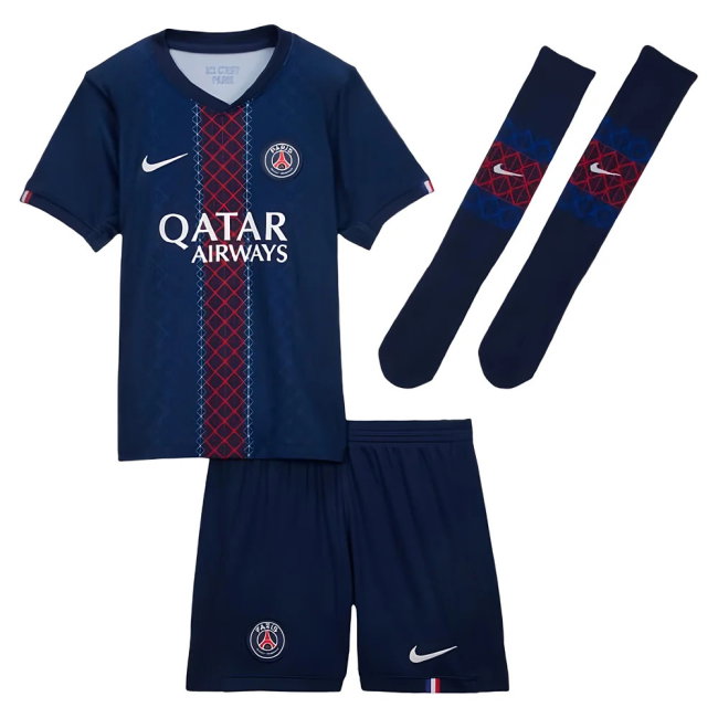 2025-2026 PSG Home Little Kids Mini Kit (O.Dembele 10)-SoccerKits Hub | Buy Soccer Jerseys Online