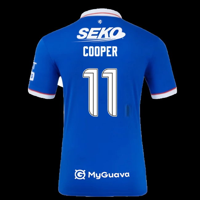 2025-2026 Rangers Authentic Home Shirt (Cooper 11)-SoccerKits Hub | Buy Soccer Jerseys Online