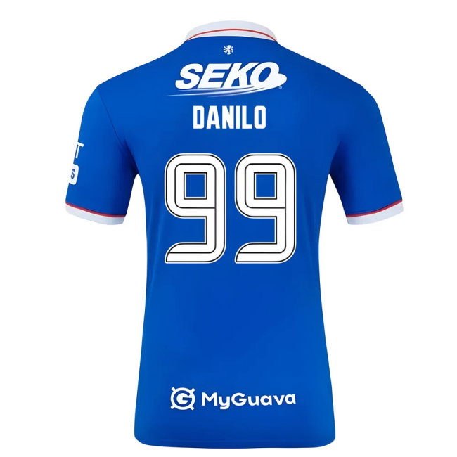 2025-2026 Rangers Authentic Home Shirt (Danilo 99)-SoccerKits Hub | Buy Soccer Jerseys Online