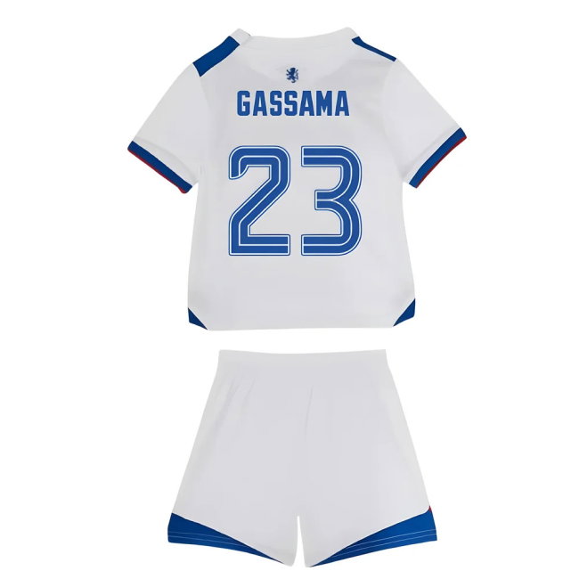 2025-2026 Rangers Away Baby Kit (Gassama 23)-SoccerKits Hub | Buy Soccer Jerseys Online