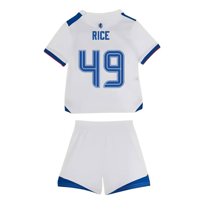 2025-2026 Rangers Away Baby Kit (Rice 49)-SoccerKits Hub | Buy Soccer Jerseys Online