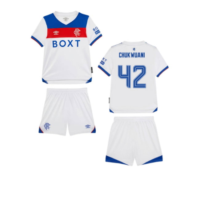 2025-2026 Rangers Away Infant Kit (Chukwuani 42)-SoccerKits Hub | Buy Soccer Jerseys Online
