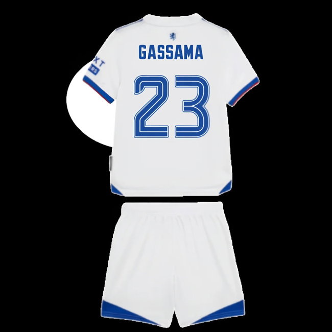 2025-2026 Rangers Away Infant Kit (Gassama 23)-SoccerKits Hub | Buy Soccer Jerseys Online