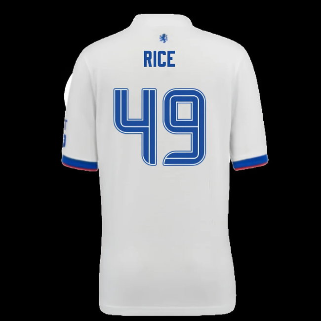 2025-2026 Rangers Away Shirt (Kids) (Rice 49)-SoccerKits Hub | Buy Soccer Jerseys Online