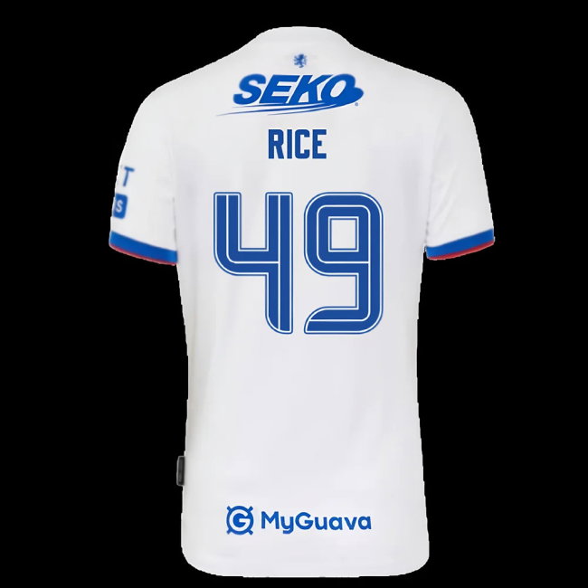 2025-2026 Rangers Away Shirt (Womens) (Rice 49)-SoccerKits Hub | Buy Soccer Jerseys Online