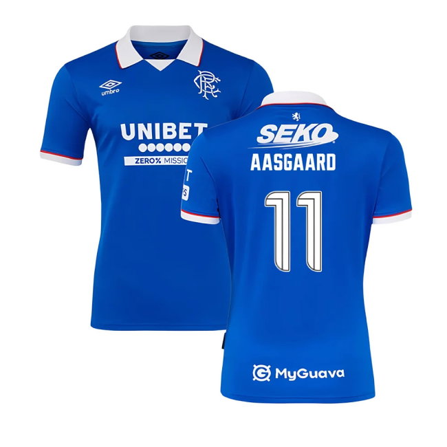 2025-2026 Rangers Home Shirt (Aasgaard 11)-SoccerKits Hub | Buy Soccer Jerseys Online