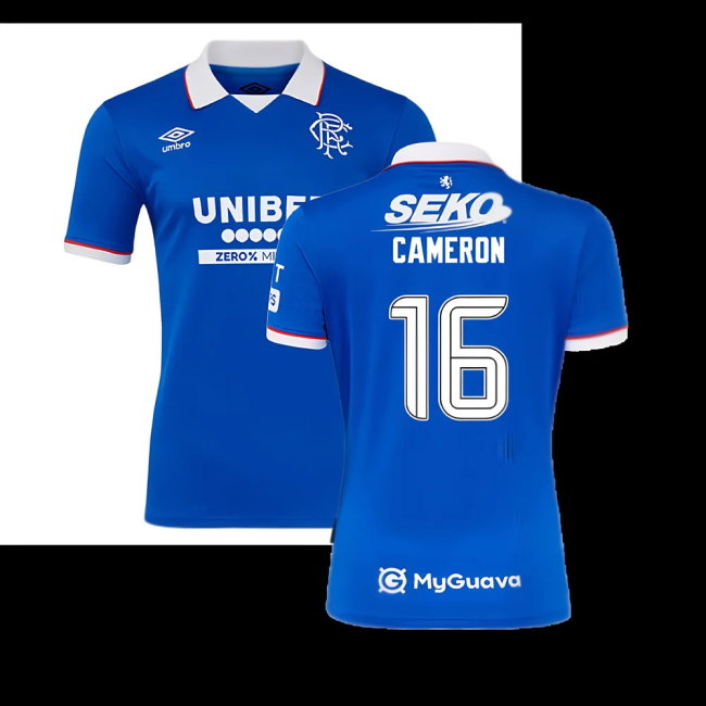 2025-2026 Rangers Home Shirt (Cameron 16)-SoccerKits Hub | Buy Soccer Jerseys Online