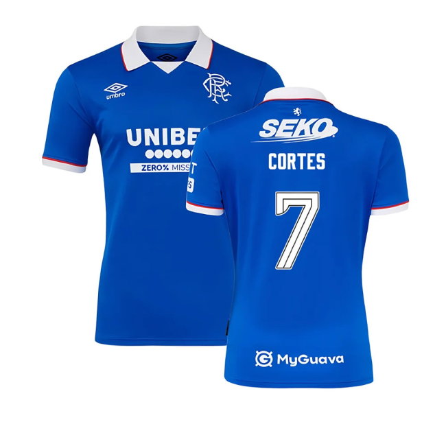 2025-2026 Rangers Home Shirt (Cortes 7)-SoccerKits Hub | Buy Soccer Jerseys Online
