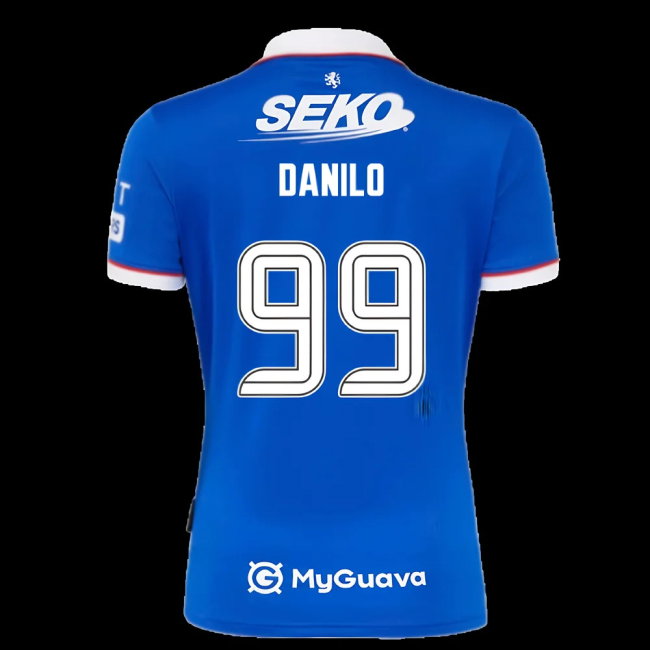 2025-2026 Rangers Home Shirt (Danilo 99)-SoccerKits Hub | Buy Soccer Jerseys Online