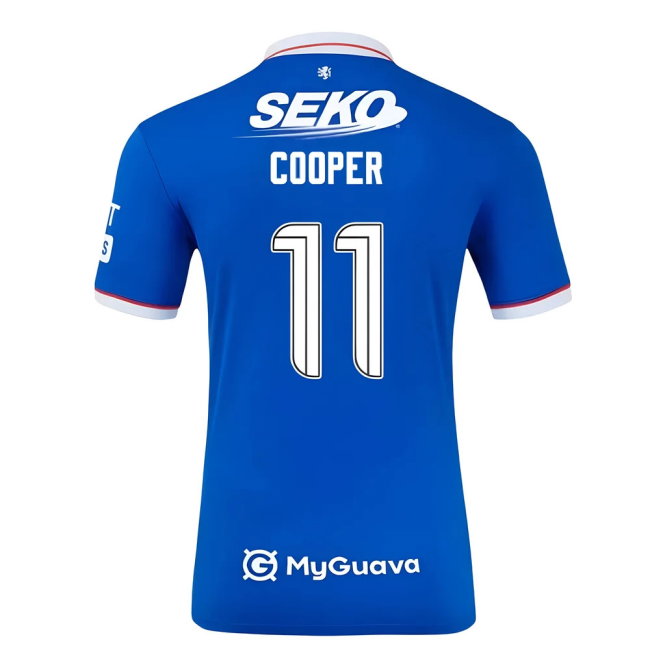 2025-2026 Rangers Home Shirt (Kids) (Cooper 11)-SoccerKits Hub | Buy Soccer Jerseys Online