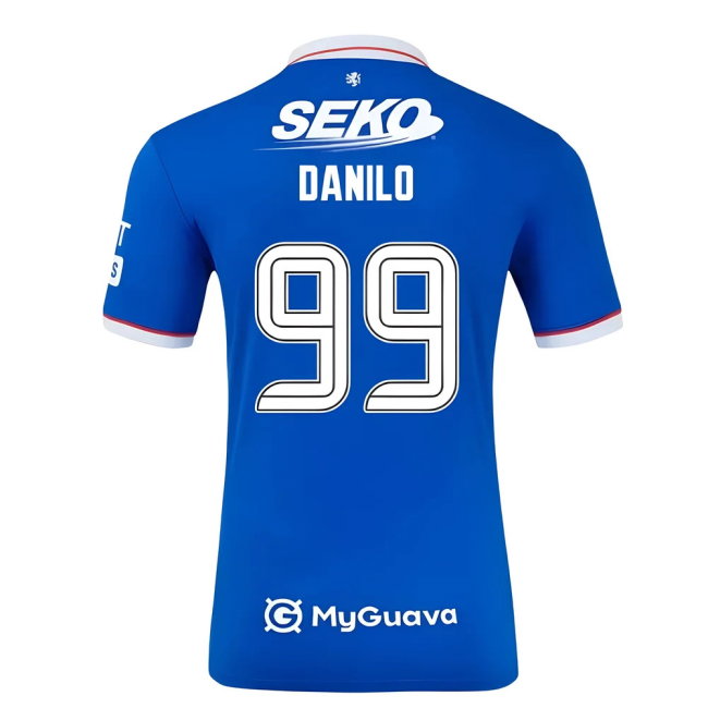 2025-2026 Rangers Home Shirt (Kids) (Danilo 99)-SoccerKits Hub | Buy Soccer Jerseys Online