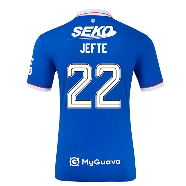 2025-2026 Rangers Home Shirt (Kids) (Jefte 22)-SoccerKits Hub | Buy Soccer Jerseys Online
