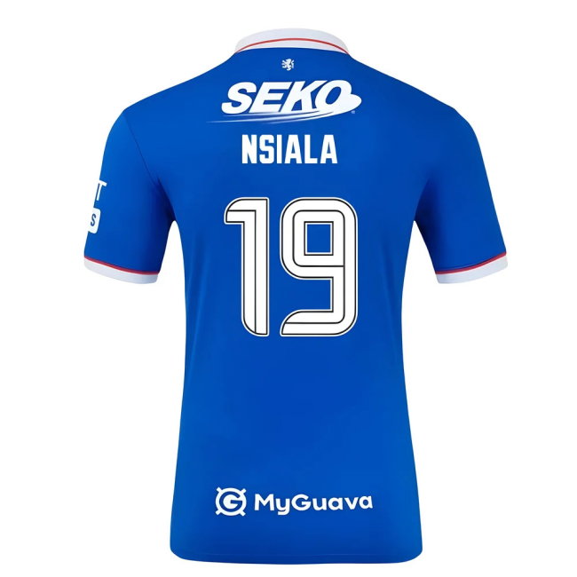 2025-2026 Rangers Home Shirt (Kids) (Nsiala 19)-SoccerKits Hub | Buy Soccer Jerseys Online