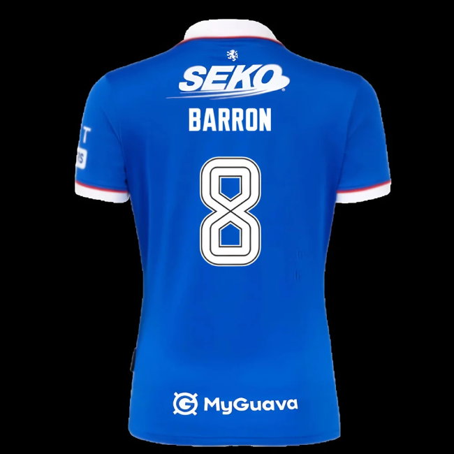 2025-2026 Rangers Home Shirt - Womens (Barron 8)-SoccerKits Hub | Buy Soccer Jerseys Online