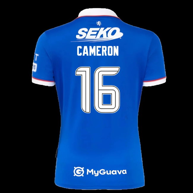 2025-2026 Rangers Home Shirt - Womens (Cameron 16)-SoccerKits Hub | Buy Soccer Jerseys Online
