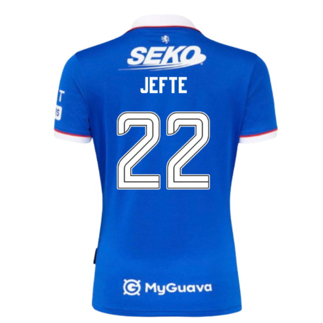 2025-2026 Rangers Home Shirt - Womens (Jefte 22)-SoccerKits Hub | Buy Soccer Jerseys Online