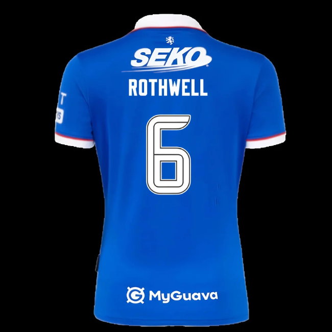 2025-2026 Rangers Home Shirt - Womens (Rothwell 6)-SoccerKits Hub | Buy Soccer Jerseys Online