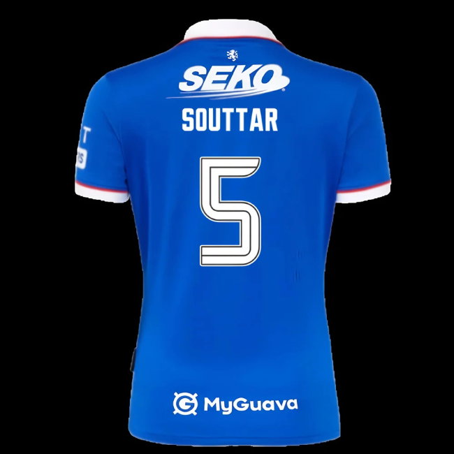 2025-2026 Rangers Home Shirt - Womens (Souttar 5)-SoccerKits Hub | Buy Soccer Jerseys Online