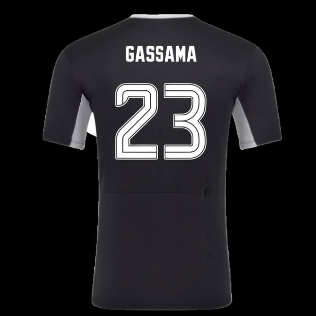 2025-2026 Rangers Pro Training Tee (Caviar) (Gassama 23)-SoccerKits Hub | Buy Soccer Jerseys Online