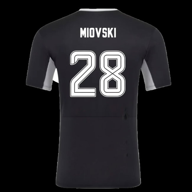 2025-2026 Rangers Pro Training Tee (Caviar) (Miovski 28)-SoccerKits Hub | Buy Soccer Jerseys Online
