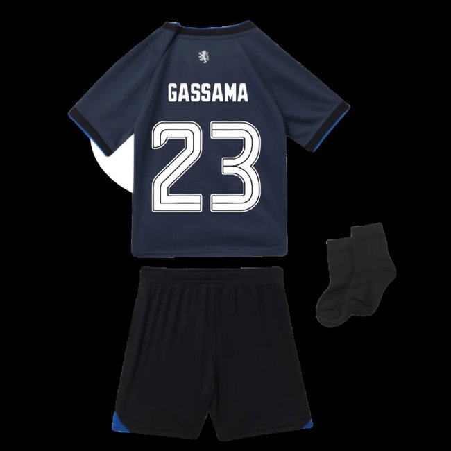 2025-2026 Rangers Third Baby Kit (Gassama 23)-SoccerKits Hub | Buy Soccer Jerseys Online