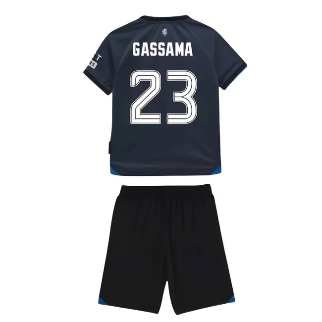 2025-2026 Rangers Third Infant Kit (Gassama 23)-SoccerKits Hub | Buy Soccer Jerseys Online