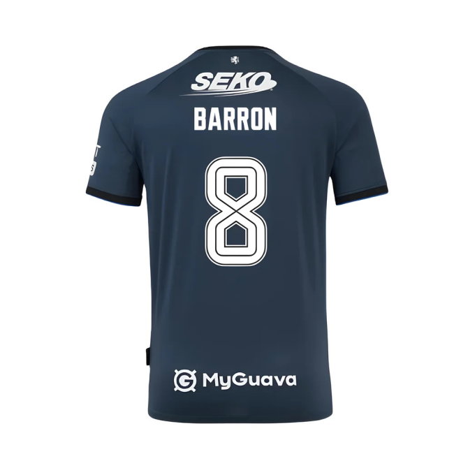 2025-2026 Rangers Third Shirt (Barron 8)-SoccerKits Hub | Buy Soccer Jerseys Online