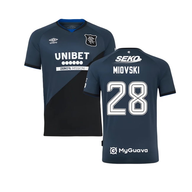 2025-2026 Rangers Third Shirt (Miovski 28)-SoccerKits Hub | Buy Soccer Jerseys Online