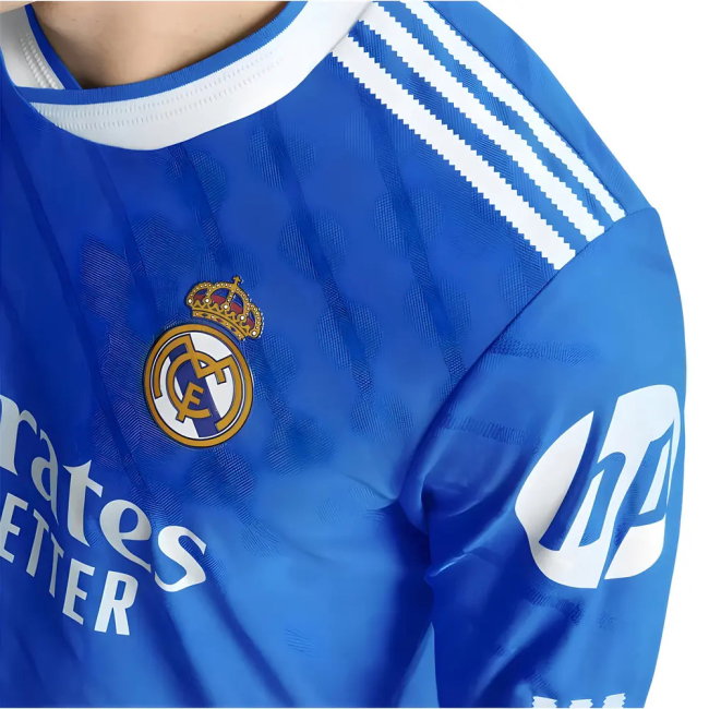 2025-2026 Real Madrid Authentic Long Sleeve Third Shirt (Mbappe 10)-SoccerKits Hub | Buy Soccer Jerseys Online