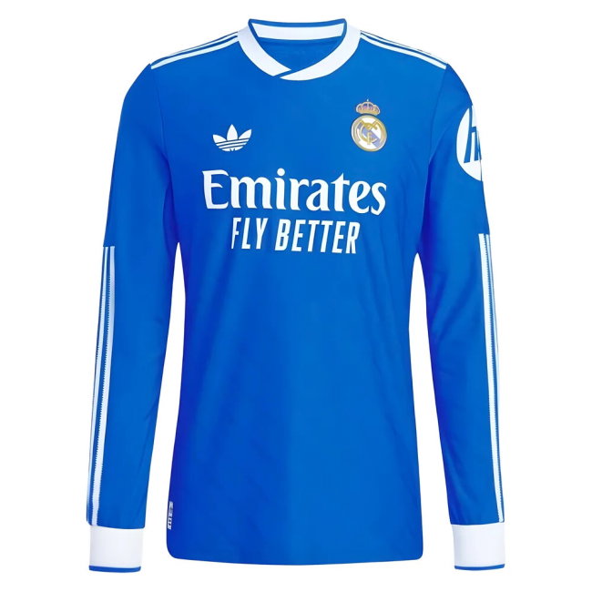 2025-2026 Real Madrid Authentic Long Sleeve Third Shirt (Mbappe 10)-SoccerKits Hub | Buy Soccer Jerseys Online