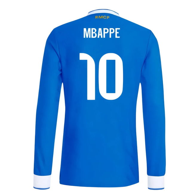 2025-2026 Real Madrid Authentic Long Sleeve Third Shirt (Mbappe 10)-SoccerKits Hub | Buy Soccer Jerseys Online