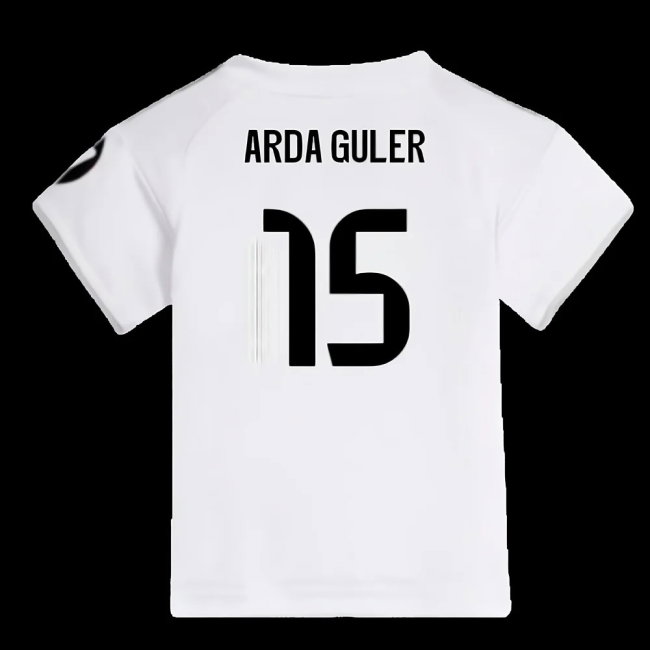 2025-2026 Real Madrid Home Baby Kit (Arda Guler 15)-SoccerKits Hub | Buy Soccer Jerseys Online