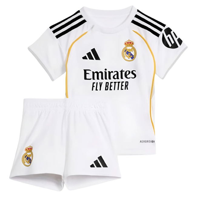 2025-2026 Real Madrid Home Baby Kit (Arda Guler 15)-SoccerKits Hub | Buy Soccer Jerseys Online