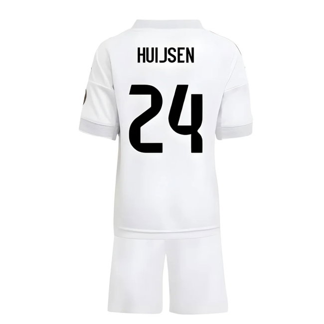 2025-2026 Real Madrid Home Mini Kit (Huijsen 24)-SoccerKits Hub | Buy Soccer Jerseys Online