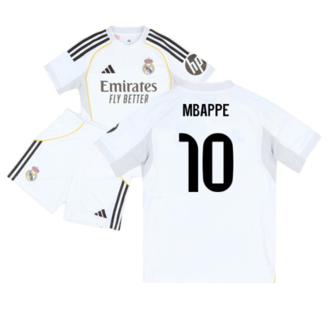 2025-2026 Real Madrid Home Youth Kit (Mbappe 10)-SoccerKits Hub | Buy Soccer Jerseys Online