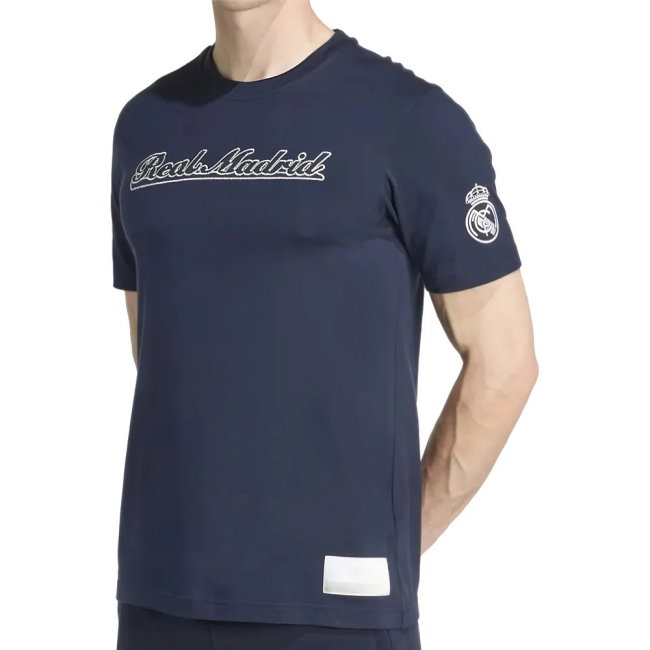 2025-2026 Real Madrid US Tee (Navy) (Mbappe 10)-SoccerKits Hub | Buy Soccer Jerseys Online