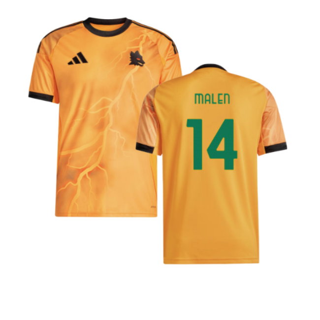 2025-2026 Roma Away Shirt (Malen 14)-SoccerKits Hub | Buy Soccer Jerseys Online