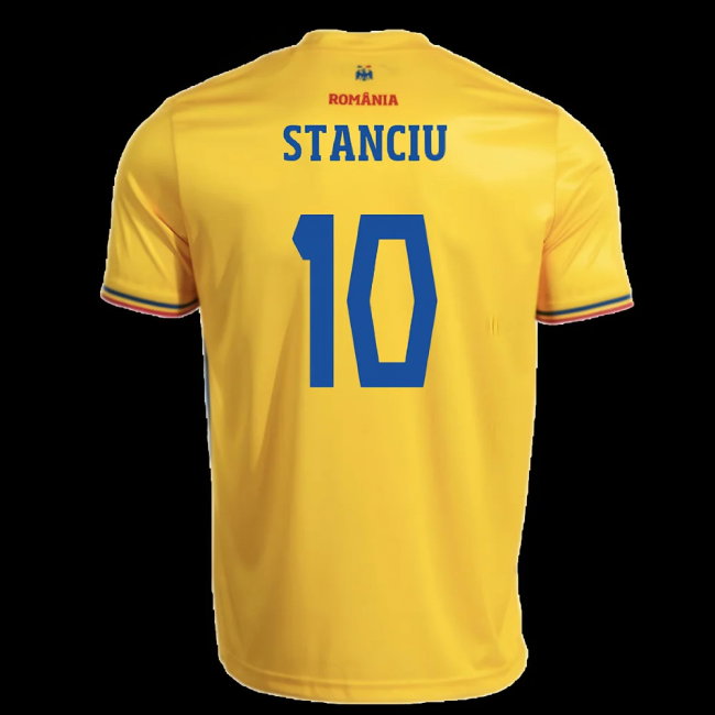 2025-2026 Romania Home Replica Shirt (Stanciu 10)-SoccerKits Hub | Buy Soccer Jerseys Online