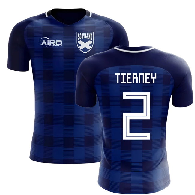 2025-2026 Scotland Tartan Concept Football Shirt (Tierney 2)-SoccerKits Hub | Buy Soccer Jerseys Online