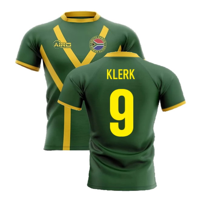2025-2026 South Africa Springboks Flag Concept Rugby Shirt (Klerk 9)-SoccerKits Hub | Buy Soccer Jerseys Online