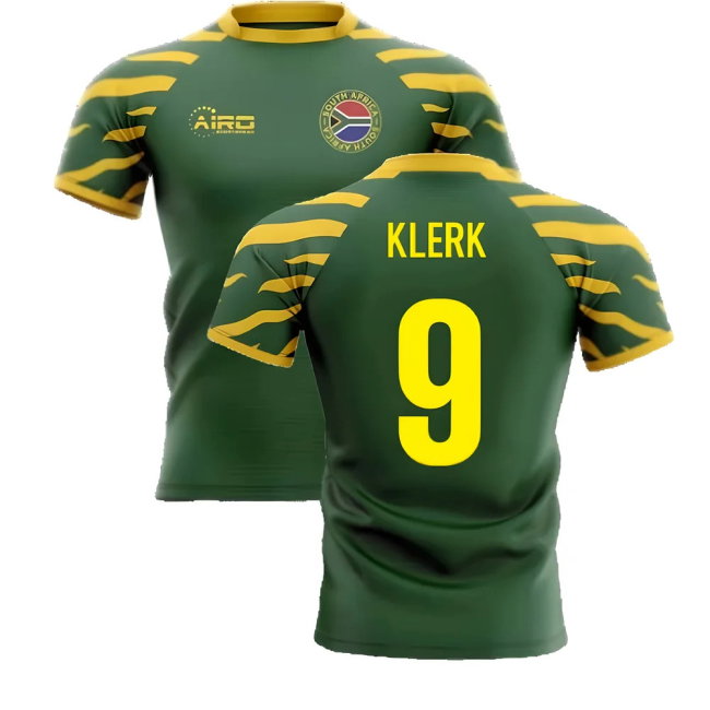 2025-2026 South Africa Springboks Home Concept Rugby Shirt (Klerk 9)-SoccerKits Hub | Buy Soccer Jerseys Online
