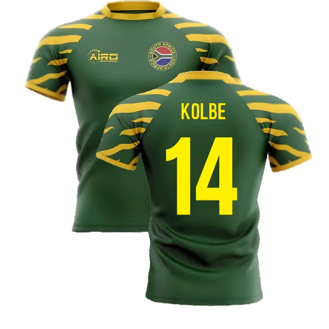 2025-2026 South Africa Springboks Home Concept Rugby Shirt (Kolbe 14)-SoccerKits Hub | Buy Soccer Jerseys Online