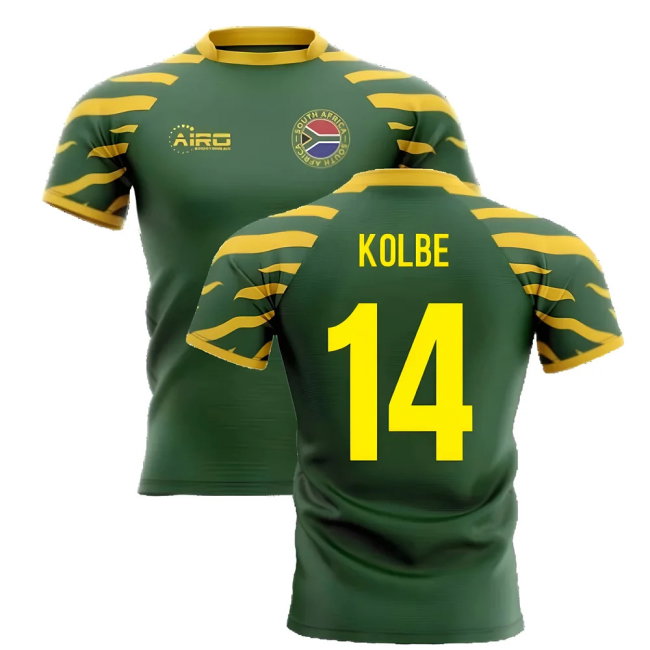 2025-2026 South Africa Springboks Home Concept Rugby Shirt (Kolbe 14)-SoccerKits Hub | Buy Soccer Jerseys Online