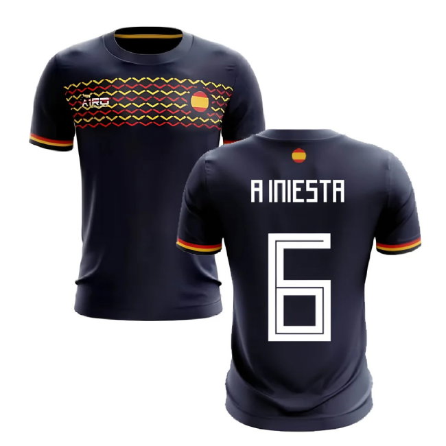 2025-2026 Spain Away Concept Football Shirt (A Iniesta 6)-SoccerKits Hub | Buy Soccer Jerseys Online