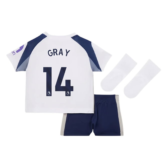 2025-2026 Tottenham Home Baby Kit (Gray 14)-SoccerKits Hub | Buy Soccer Jerseys Online