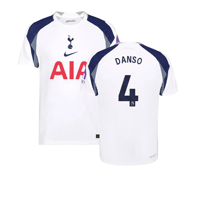 2025-2026 Tottenham Hotspur Authentic Home Shirt (Danso 4)-SoccerKits Hub | Buy Soccer Jerseys Online