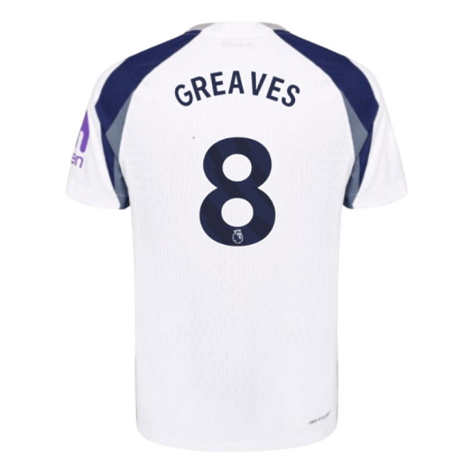 2025-2026 Tottenham Hotspur Authentic Home Shirt (Greaves 8)-SoccerKits Hub | Buy Soccer Jerseys Online