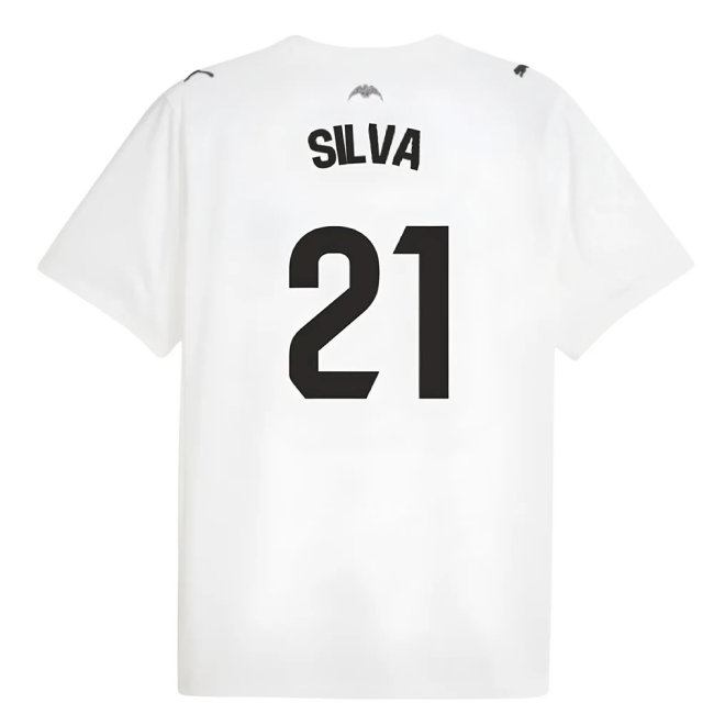 2025-2026 Valencia Home Shirt (Silva 21)-SoccerKits Hub | Buy Soccer Jerseys Online